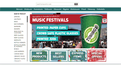Desktop Screenshot of printedcatering.com