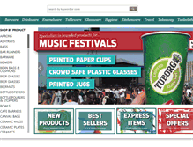 Tablet Screenshot of printedcatering.com